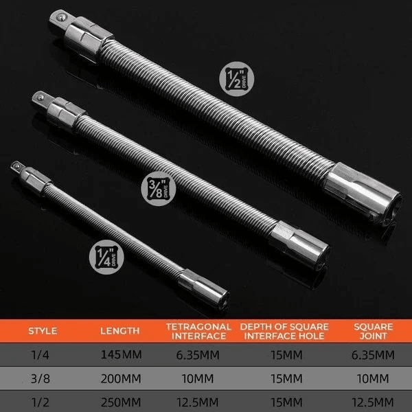 Electric Wrench Sleeve Universal Extension Rod-EDC - cartographermarket