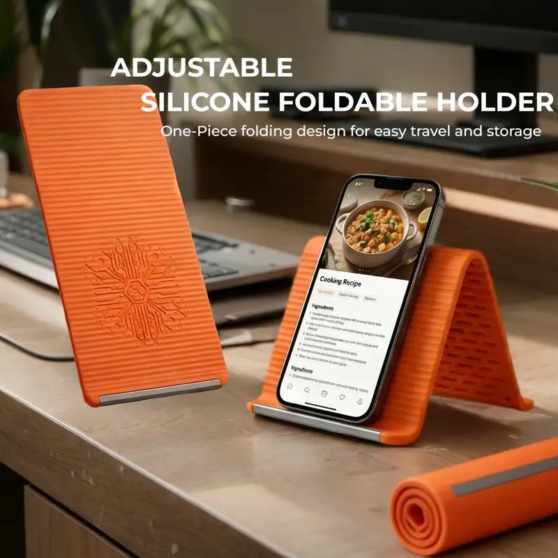 Foldable Bendable Anti - Slip Aluminum Silicone Phone Holder - OKN - cartographermarket