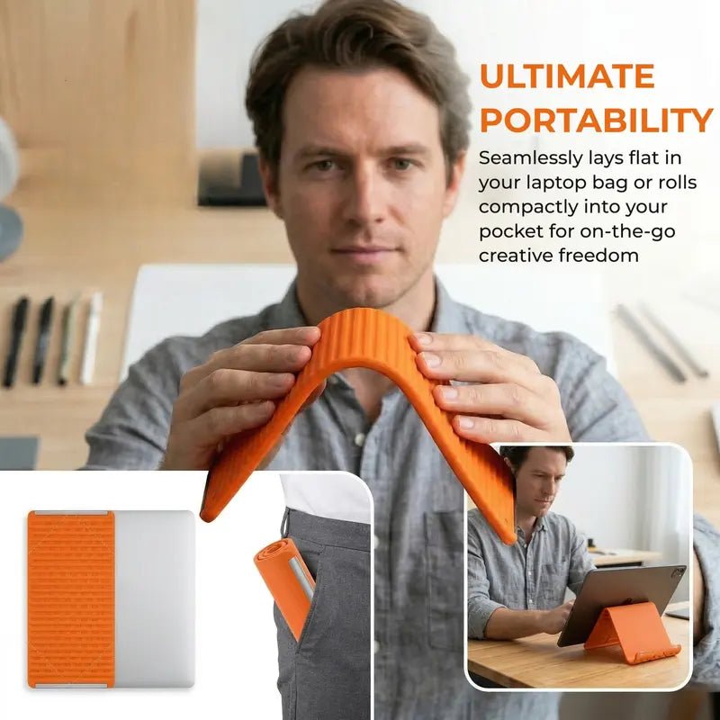 Foldable Bendable Anti - Slip Aluminum Silicone Phone Holder - OKN - cartographermarket