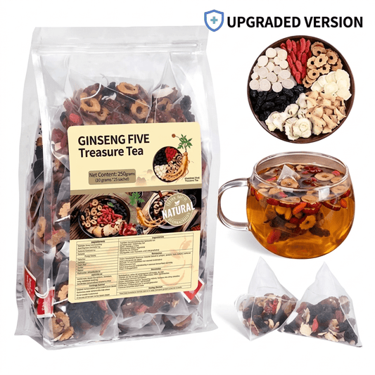 Ginseng Five Treasure Tea | Healthy Kidney Tea for Men & Women-SUY - cartographermarket