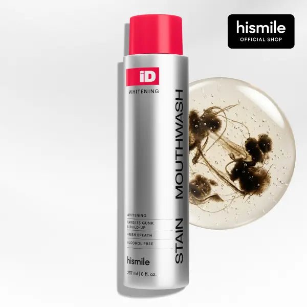 Hismile iD Stain Whitening Mouthwash for White Teeth, Freshens Breath with Essential Oils - OKN - cartographermarket