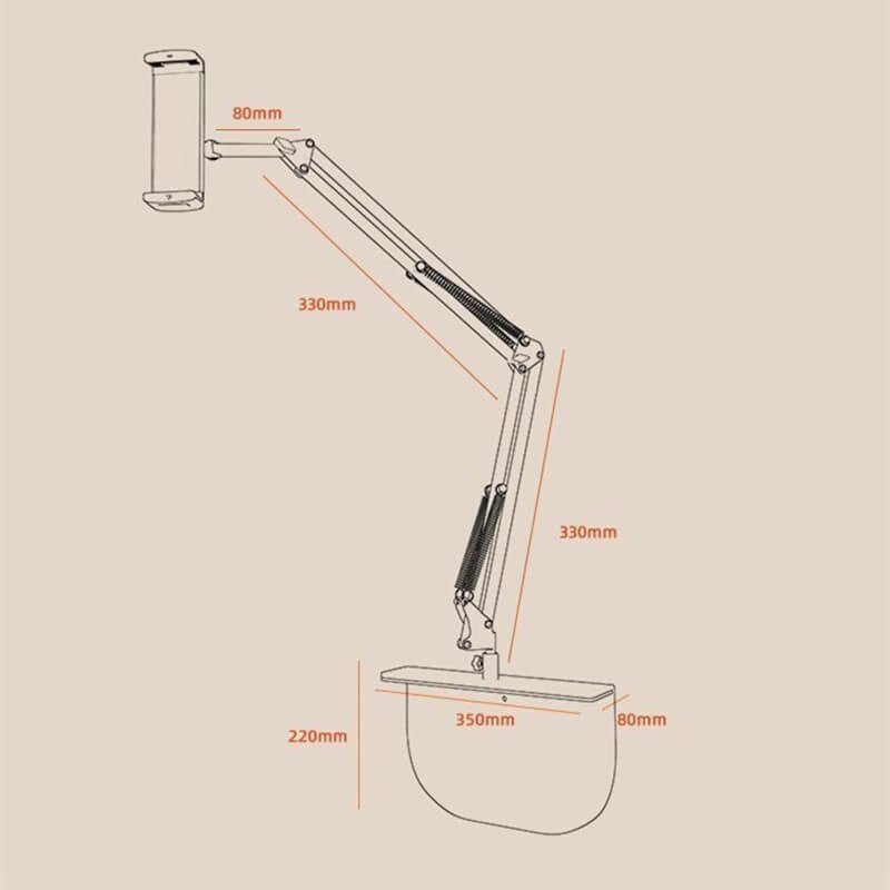 🏗️ Industrial - Grade Metal Long Arm Stand - Total Hands - Free Freedom! 🚀 - EDC - cartographermarket