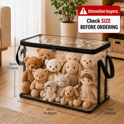 🧸PVC Storage Bag With Handle, Household Storage Organizer -VIM