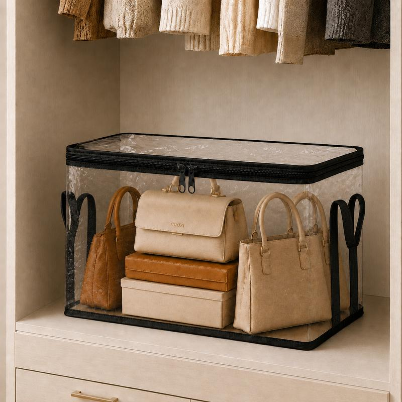 🧸PVC Storage Bag With Handle, Household Storage Organizer -VIM