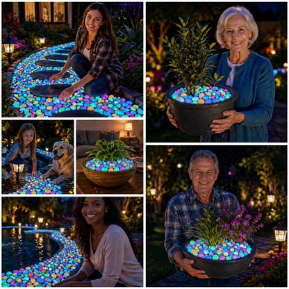 💥LAST DAY SALE 50%OFF💥🌈Colorful Glow - in - the - Dark Garden Stones - EDC - cartographermarket