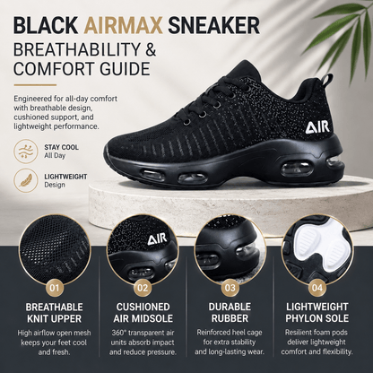 Lightweight Air-Cushioned Trainers: Maximum Comfort for Your Daily Steps-OKN - cartographermarket