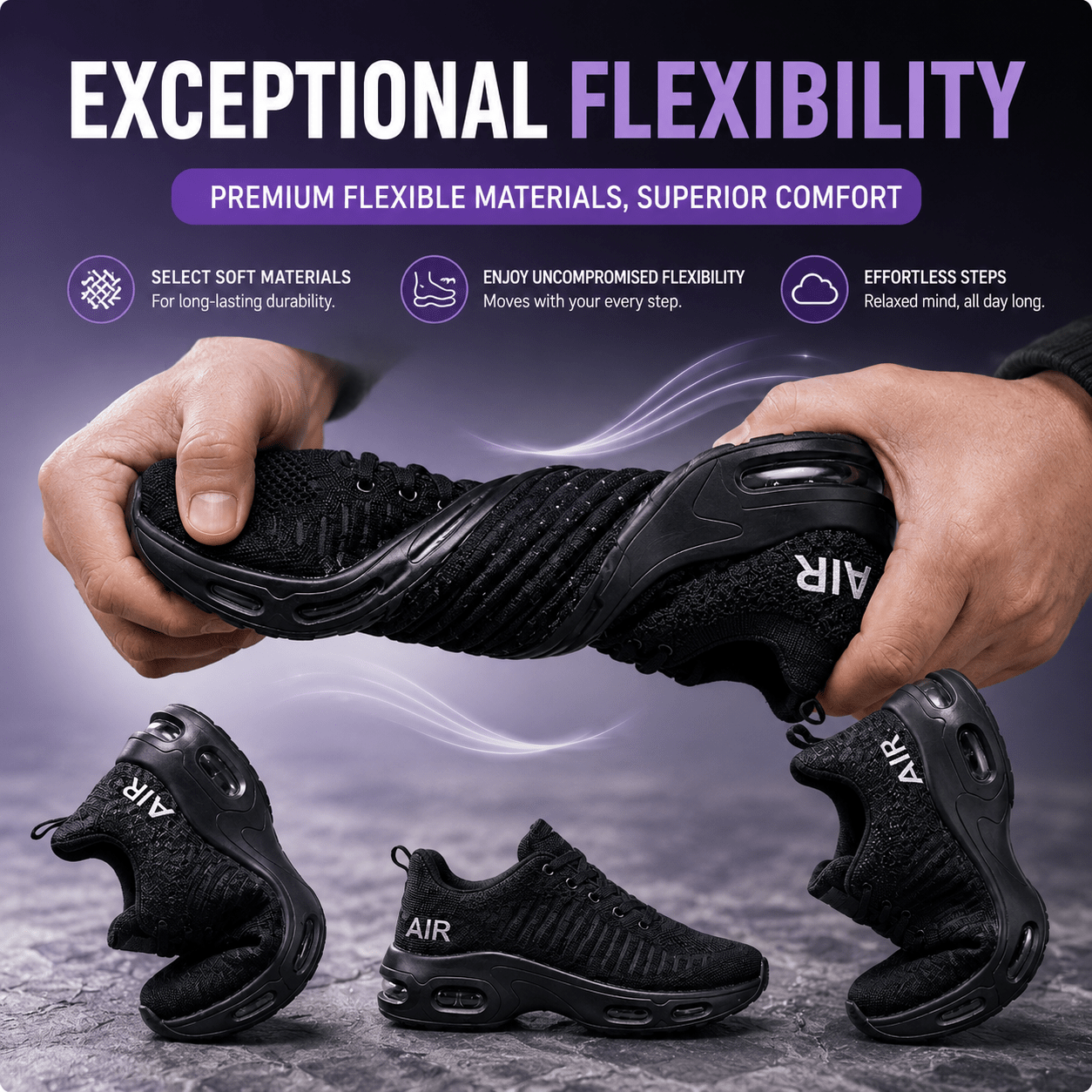 Lightweight Air-Cushioned Trainers: Maximum Comfort for Your Daily Steps-OKN - cartographermarket