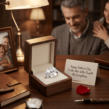 🔥🎉Luxury Geometric Moissanite Ring🎁 for Anniversary & Father's Day-OKN - cartographermarket