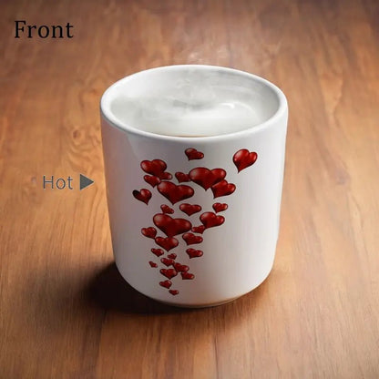 Magic Color Changing Heart Shape Mug, Heat Sensitive Coffee Mug, Perfect Mother’s Day Gift, Valentine’s Day Gift & Birthday Gifts for Her & Him. - KPL - cartographermarket