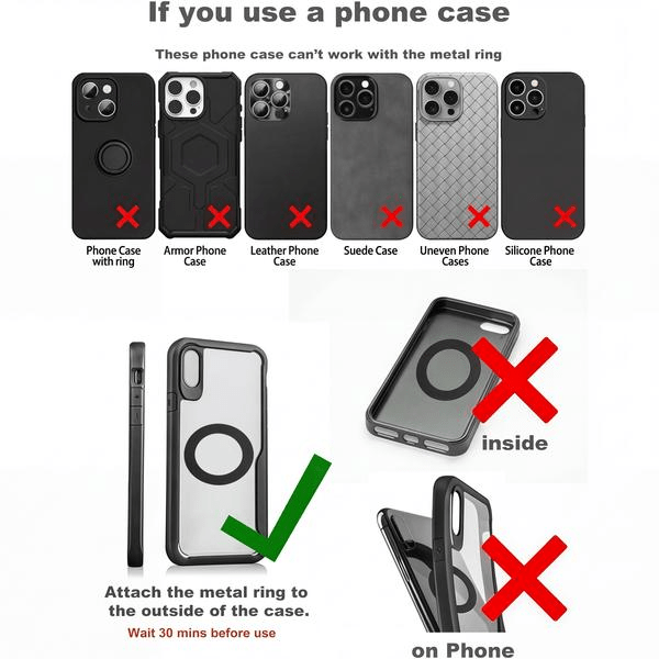 🚗 Magnetic Car Phone Holder 🧲 Strong Suction Cup, Foldable for Dashboard, Gym & Mirror-VIM - cartographermarket