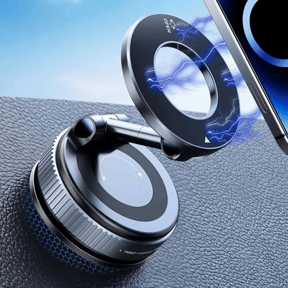🚗 Magnetic Car Phone Holder 🧲 Strong Suction Cup, Foldable for Dashboard, Gym & Mirror-VIM - cartographermarket
