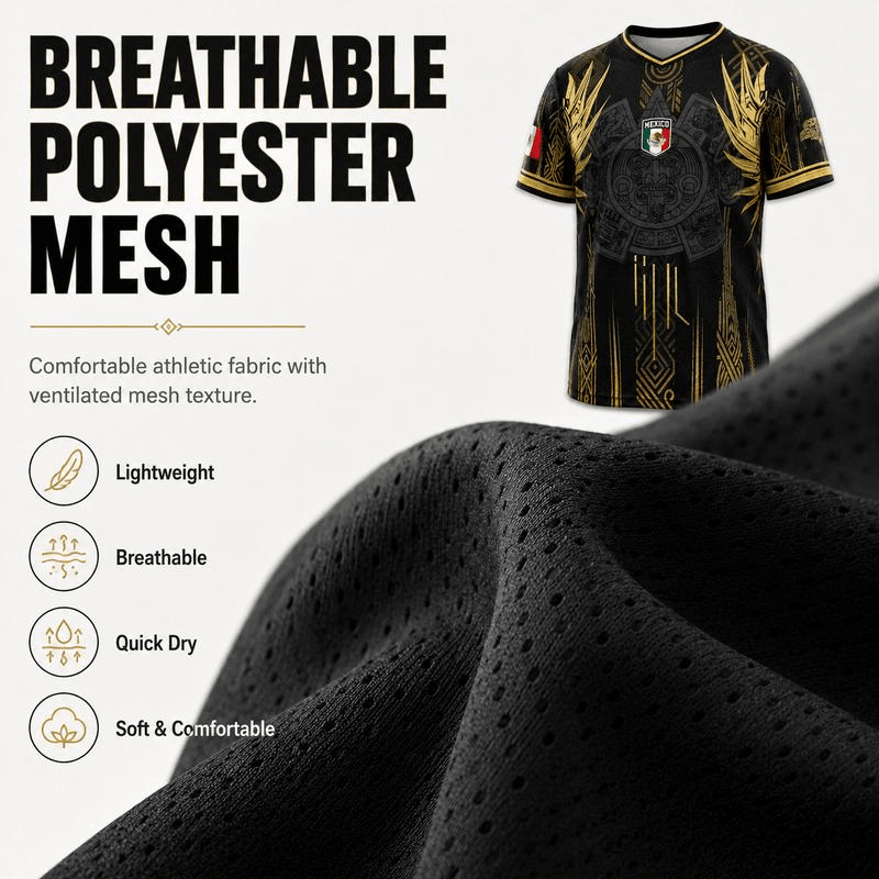 Men's Mexican Aztec Soccer Top - Mexico 2026 Jersey-EDC - cartographermarket
