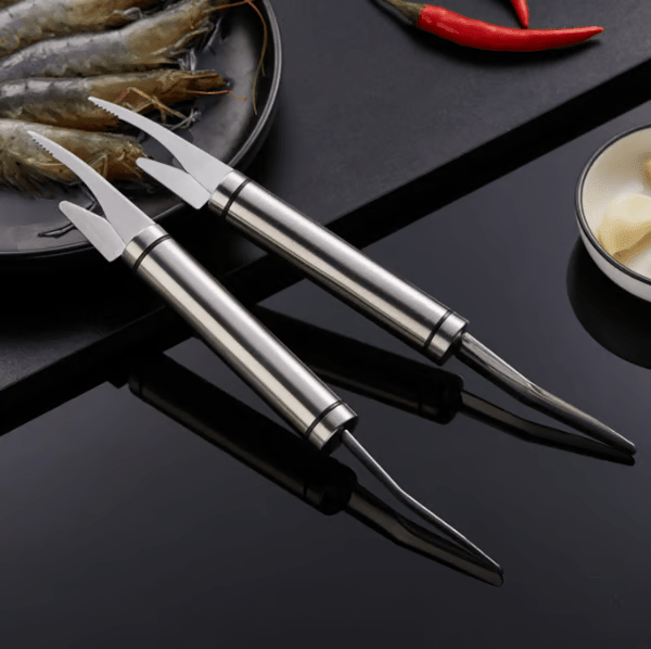 Multifunctional Stainless Steel Seafood Tool | Shrimp Deveiner & Fish Scaler & Duck Intestine Cleaner - YOY - cartographermarket