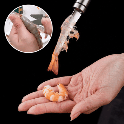 Multifunctional Stainless Steel Seafood Tool | Shrimp Deveiner & Fish Scaler & Duck Intestine Cleaner - YOY - cartographermarket