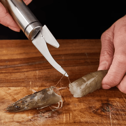 Multifunctional Stainless Steel Seafood Tool | Shrimp Deveiner & Fish Scaler & Duck Intestine Cleaner - YOY - cartographermarket