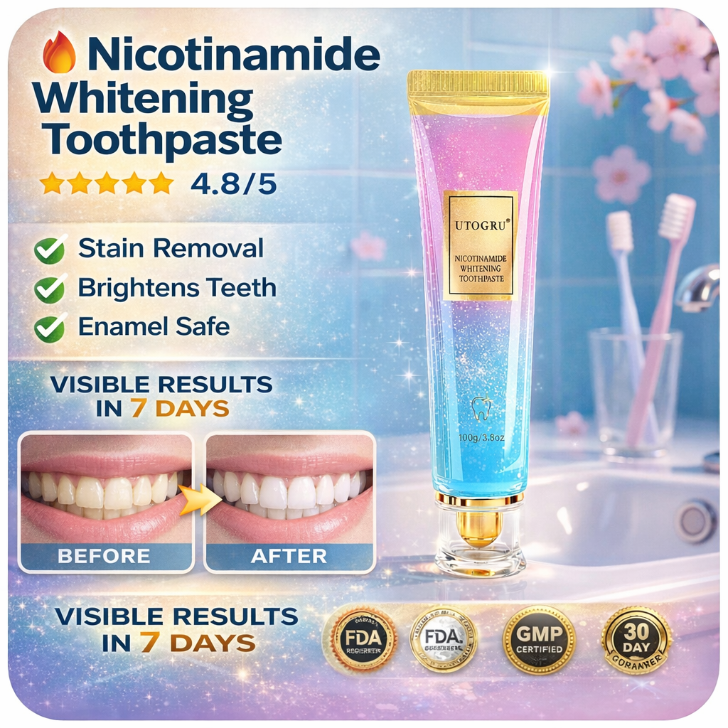 ✨ Nicotinamide Whitening Toothpaste – Whiter Teeth & Healthier Gums in Just 7 Days 🦷 - EDC - cartographermarket