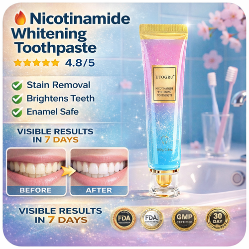 ✨ Nicotinamide Whitening Toothpaste – Whiter Teeth & Healthier Gums in Just 7 Days 🦷 - EDC - cartographermarket