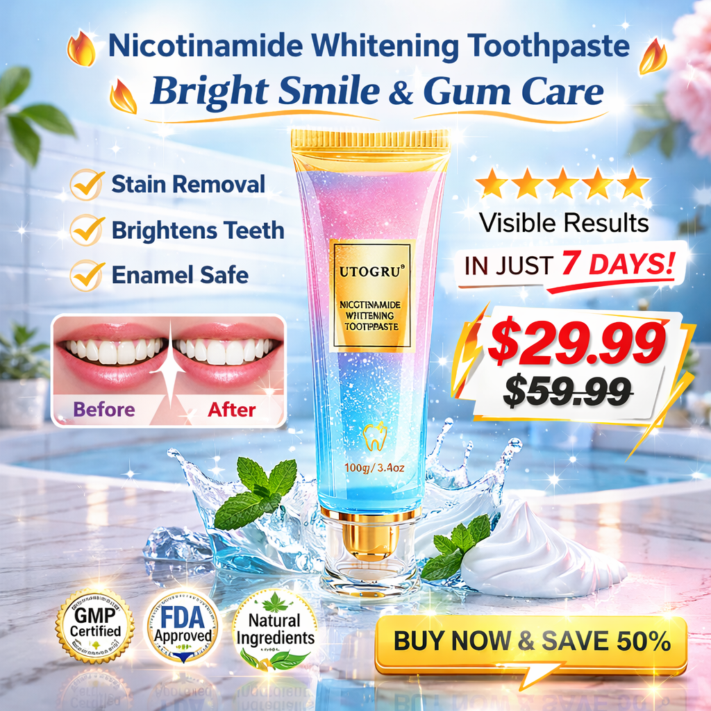 ✨ Nicotinamide Whitening Toothpaste – Whiter Teeth & Healthier Gums in Just 7 Days 🦷 - EDC - cartographermarket