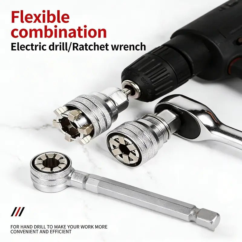 No.1 Multi - Function Universal Socket Wrench in Hardware Ranking - General Maintenance Tool - OKN - cartographermarket