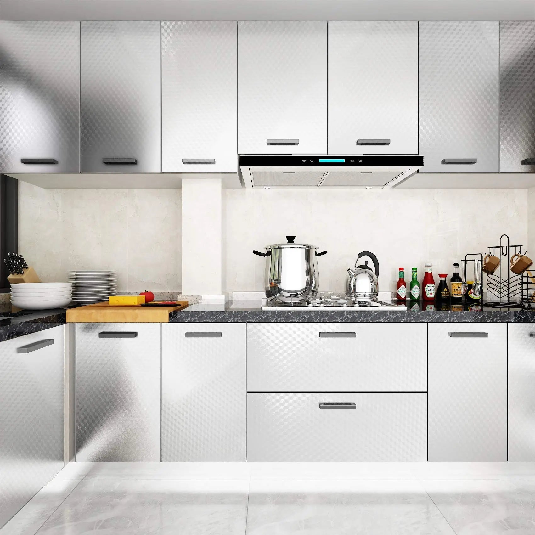 Peel and Stick Wallpaper, Waterproof Contact Paper for Kitchen Countertops Cabinets-EDC - cartographermarket