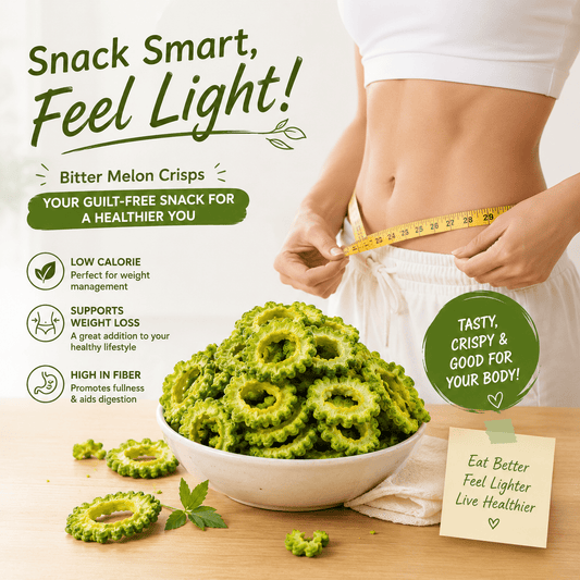 Premium Bitter Melon Chips A Naturally Crispy Snack for Smarter Everyday Choices-OKL - cartographermarket