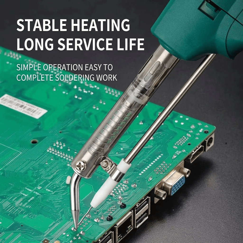Premium Soldering Gun Set - Fast Heat 60W Welding Iron with Solder Wire for Household & Electronic Repairs - OKN - cartographermarket