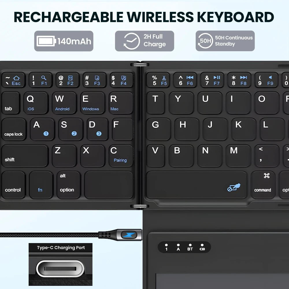 QuadFold Smart Keyboard – Smart Mouse Co-EDC - cartographermarket