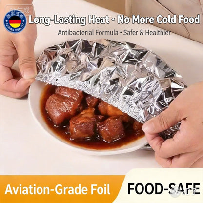 Reusable Aluminum Foil Food Covers – Keep Food Fresh & Warm, Fit All Plates-OKL - cartographermarket
