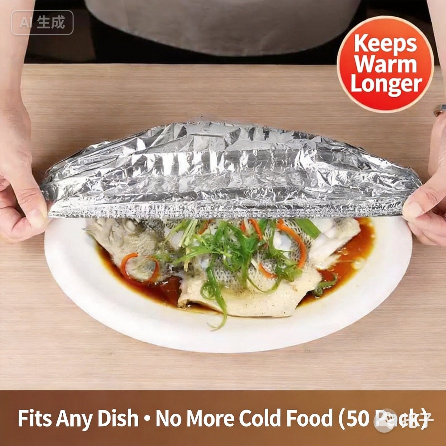Reusable Aluminum Foil Food Covers – Keep Food Fresh & Warm, Fit All Plates-OKL - cartographermarket