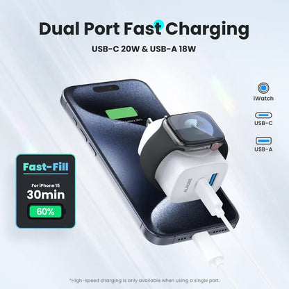 TOPADRE 3-in-1 Magnetic Wireless Cordless PD USB-C Wall Charger Block-EDC - cartographermarket