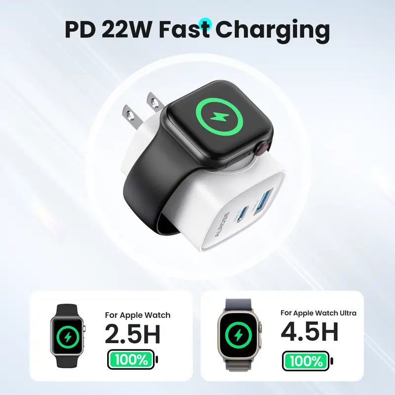 TOPADRE 3-in-1 Magnetic Wireless Cordless PD USB-C Wall Charger Block-EDC - cartographermarket