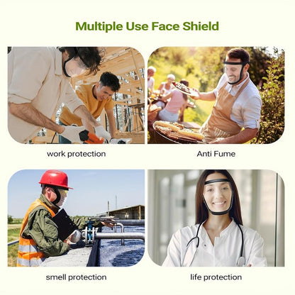 🛡️Transparent Visor - Adjustable Full - Face Protective Shield - EDC - cartographermarket